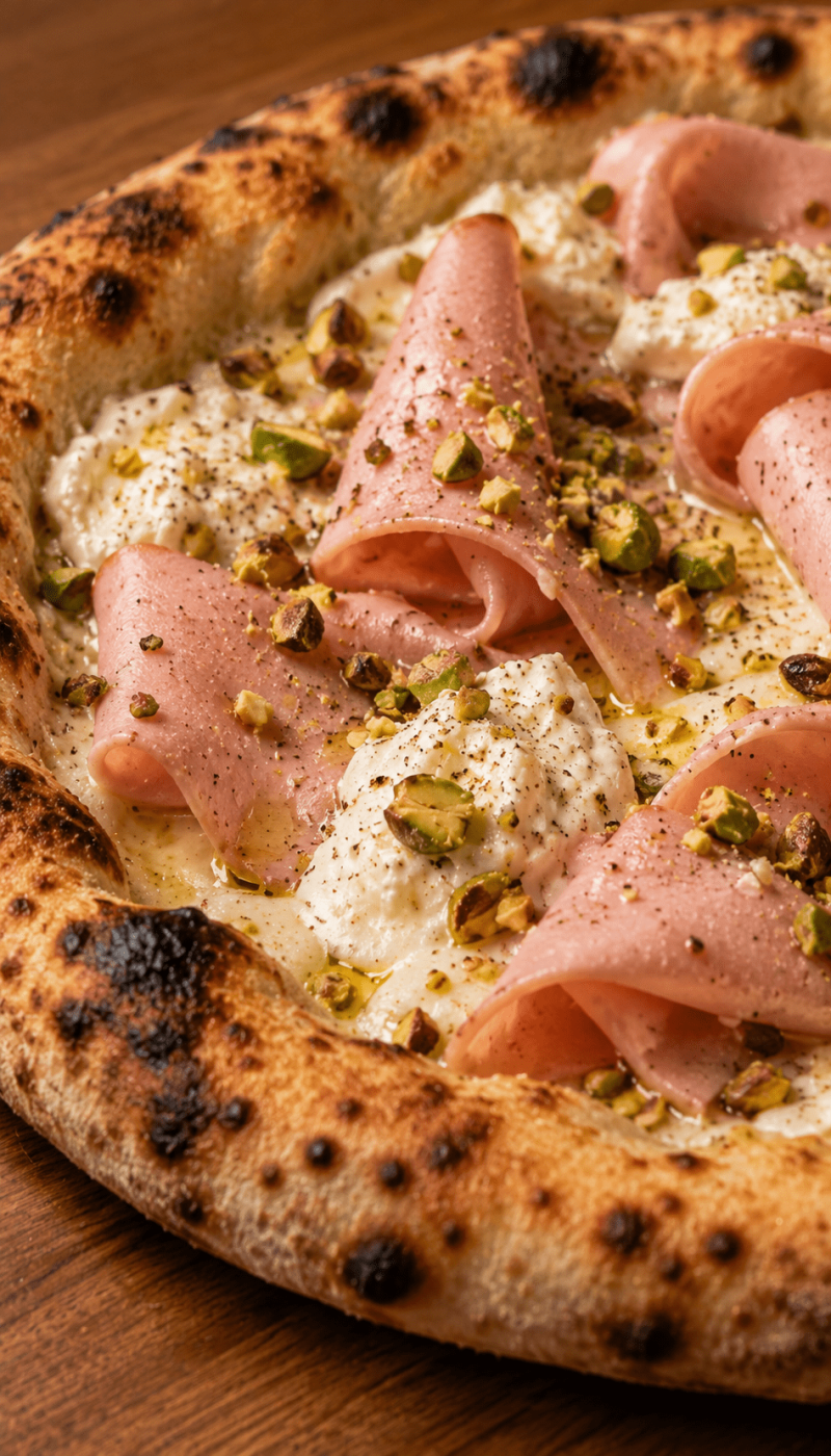 Mortadella closeup